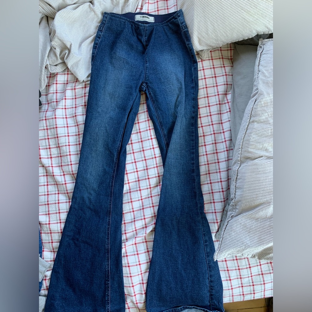 Rock and Roll flare jeans never worn! No zipper just elastic band